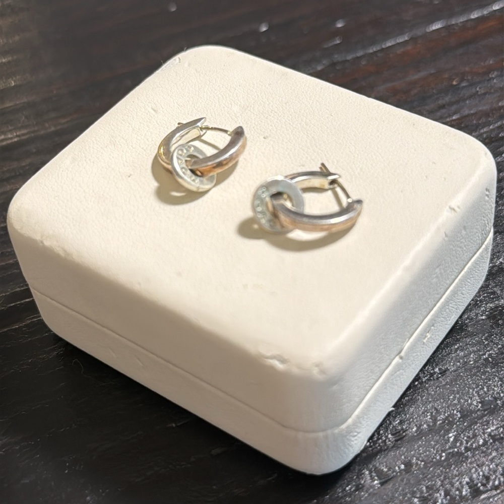 Coach huggie earrings sterling silver - Picture 2 of 3